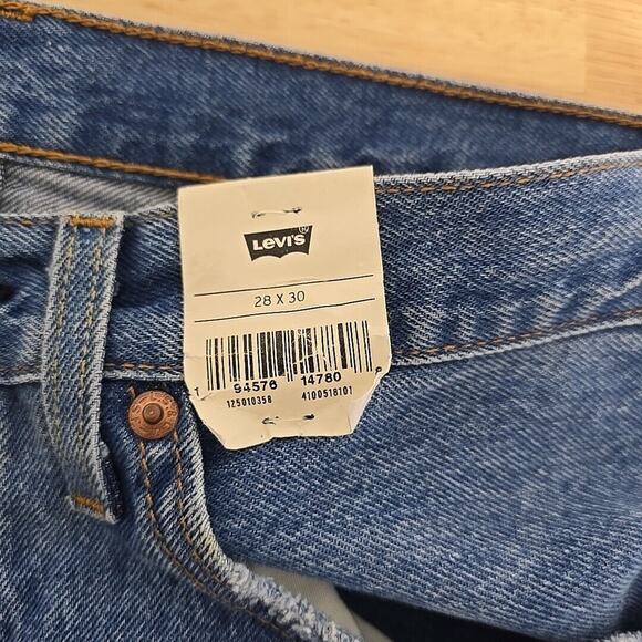NWT Levi's Premium Capital E 501 Original Straight 28x30 Distressed Button Fly - Picture 3 of 13